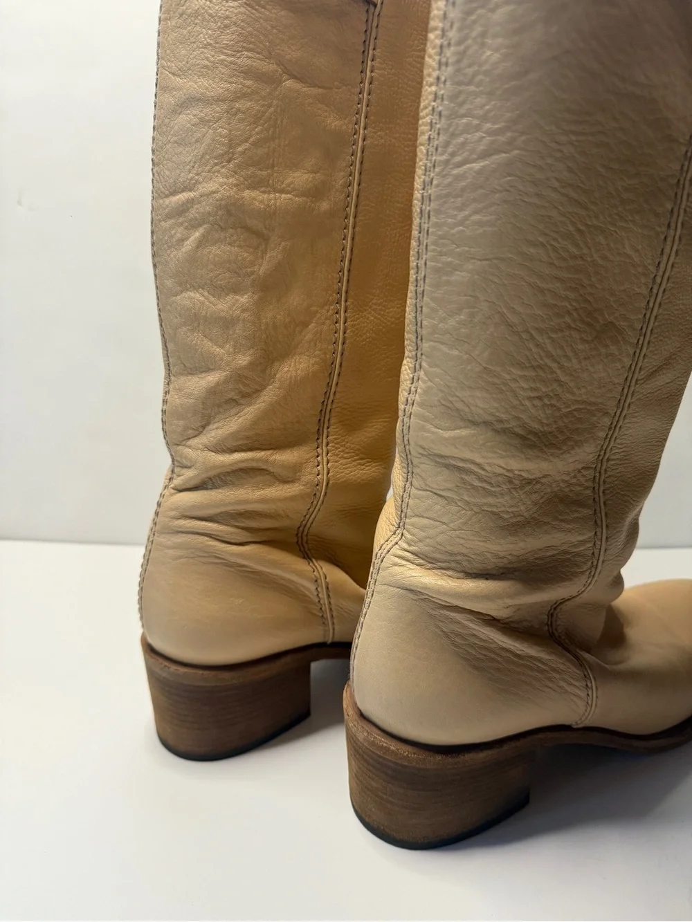 Chloé 2000s Beige Leather Paddington Long Boots